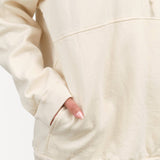 Wol Hide Apparel Womens Lounge Popover Hoodie in Natural