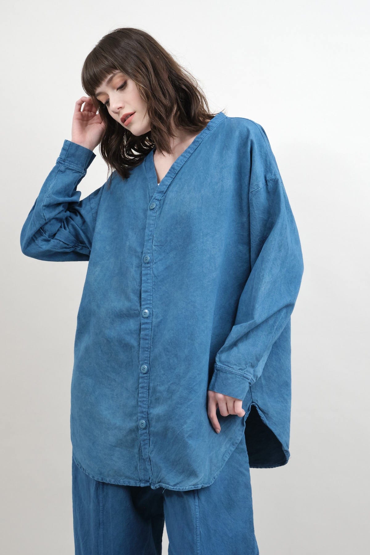 wol hide twill button down shirt