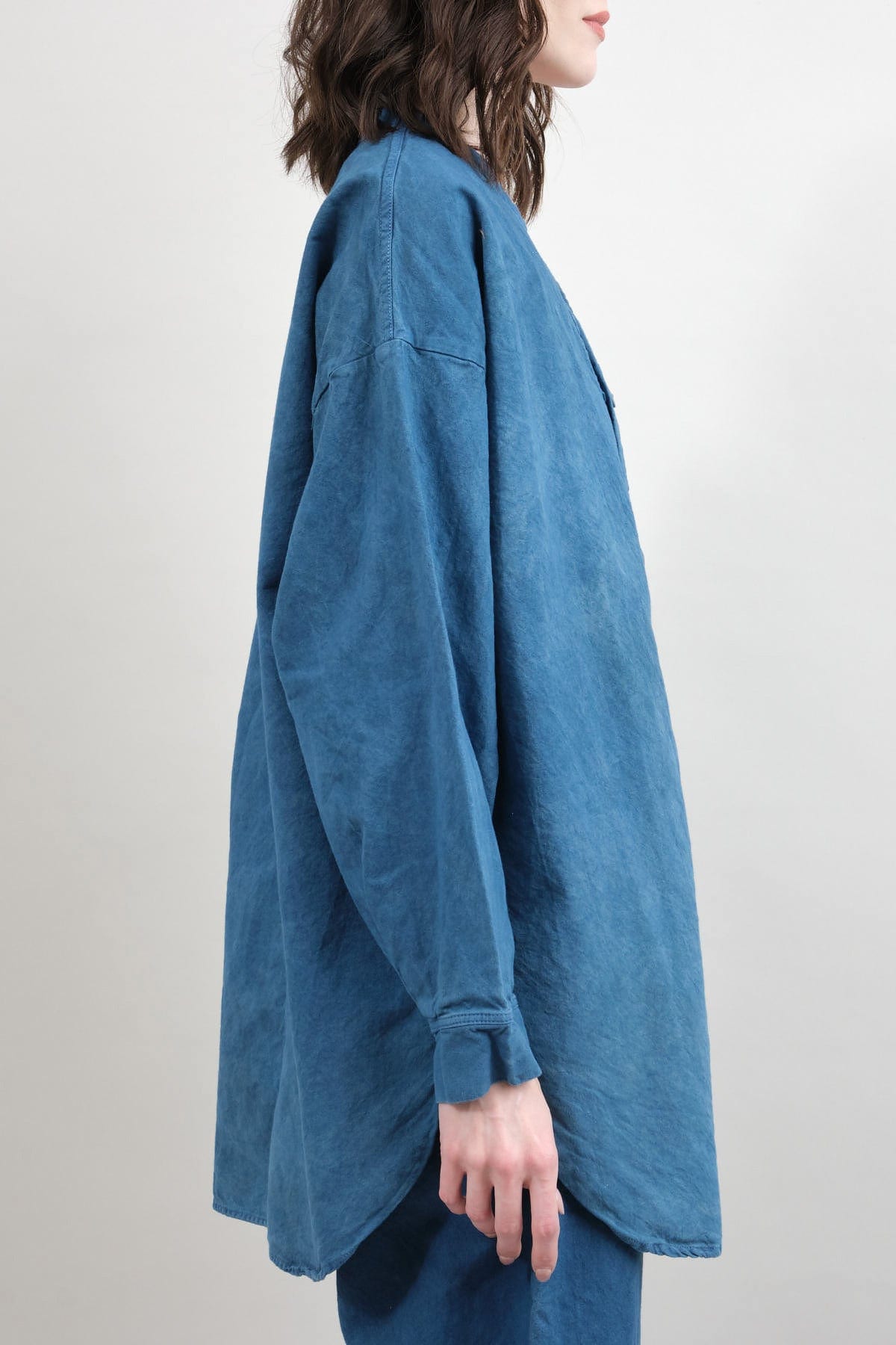 indigo dyed shirt wol hide