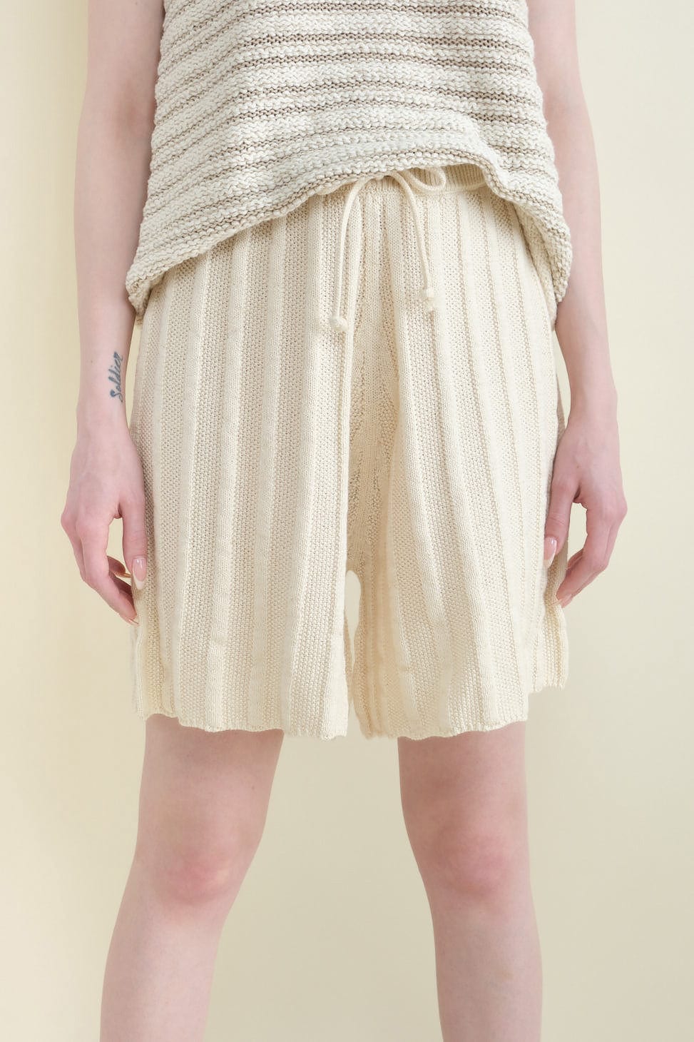 Front of Wide Rib Shorts