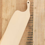 Woodpecker Home Kitchen Cutting Boards Long Ginkgo Chopping Board with Handle Gingko Wood / 19.5" L X 4.75" W X 1" D
