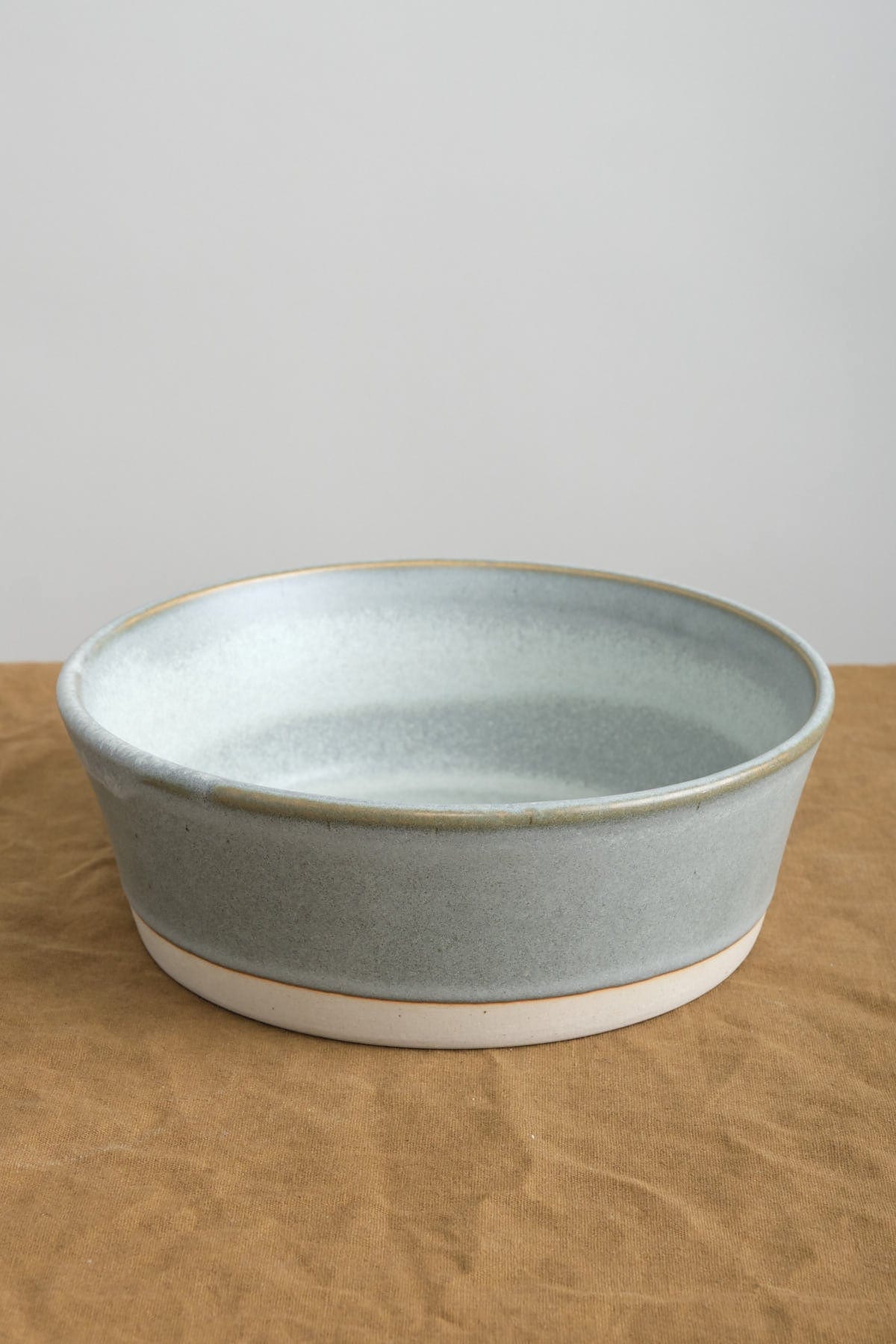 WRF Lab Ceramics Home Kitchen Serving Large Deep Bowl Ash
