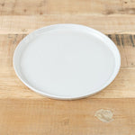 WRF Lab Ceramics Home Kitchen Dishware Medium Standard Plate White / 9" D