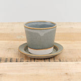 WRF Lab Ceramics Home Planters Small Planter Ash / 4" Dia X 3.5" H
