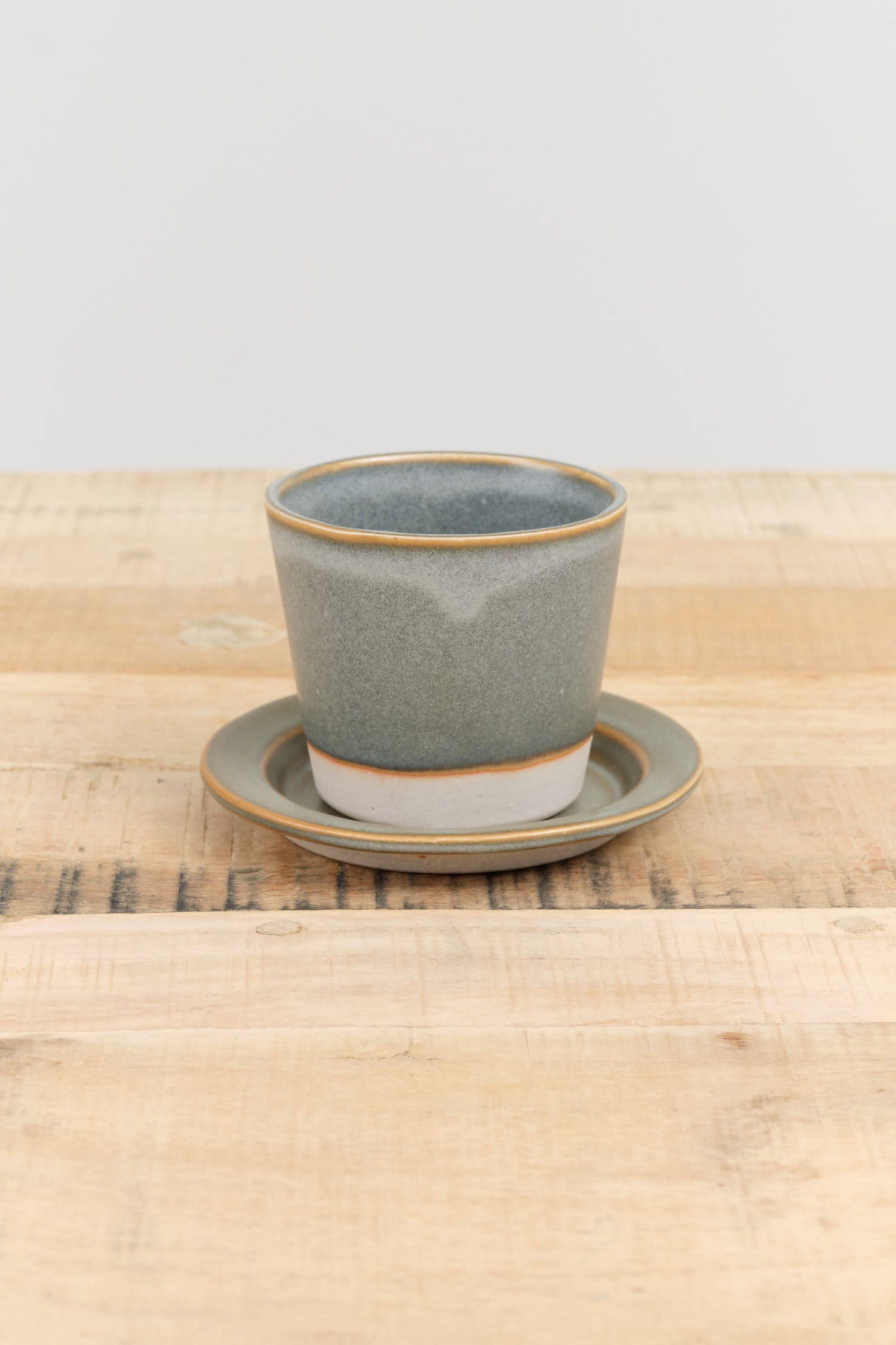 WRF Lab Ceramics Home Planters Small Planter Ash / 4" Dia X 3.5" H
