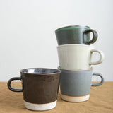 WRF Lab Ceramics Home CoffeeTea U-Shape Handle Mugs