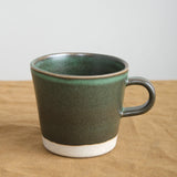 WRF Lab Ceramics Home CoffeeTea U-Shape Handle Mugs Wreath