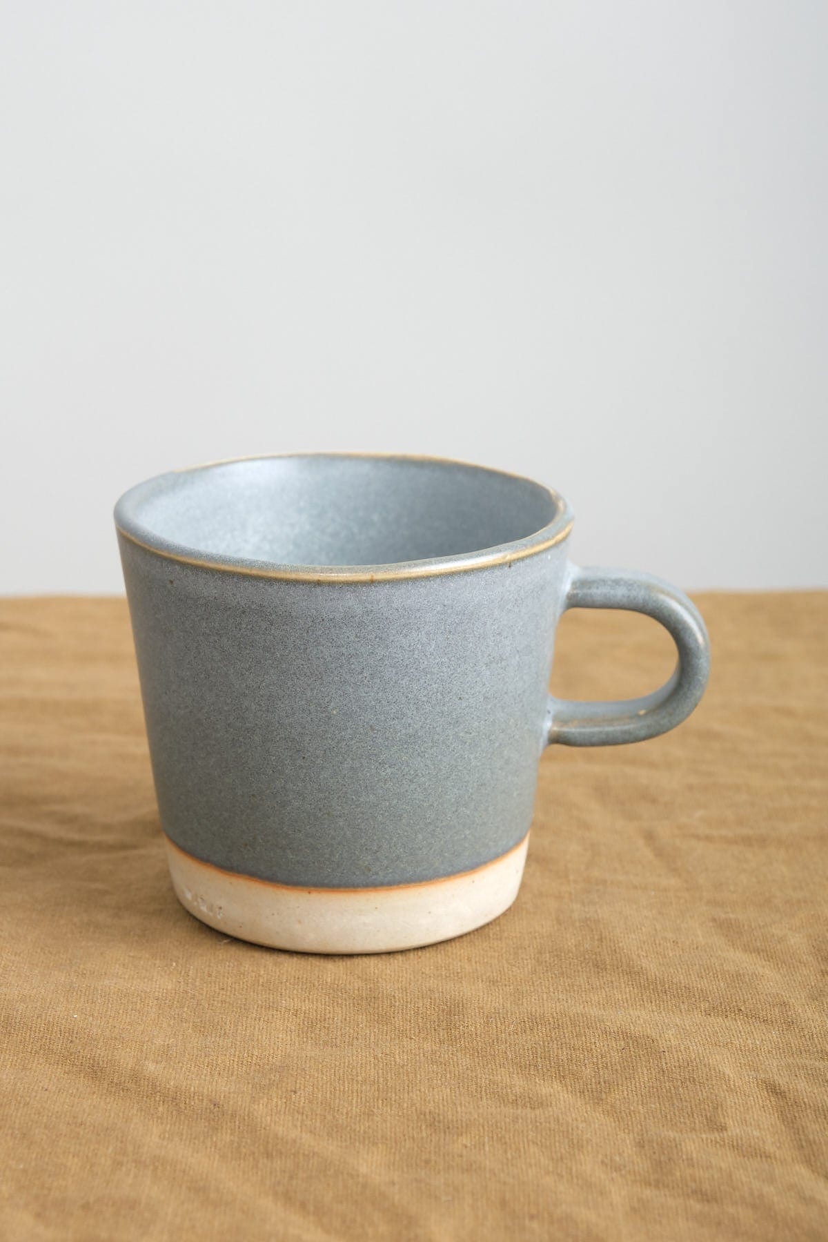 WRF Lab Ceramics Home CoffeeTea U-Shape Handle Mugs Ash