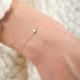 WWAKE Jewelry Bracelets Caged Pearl Bracelet Pearl / Small