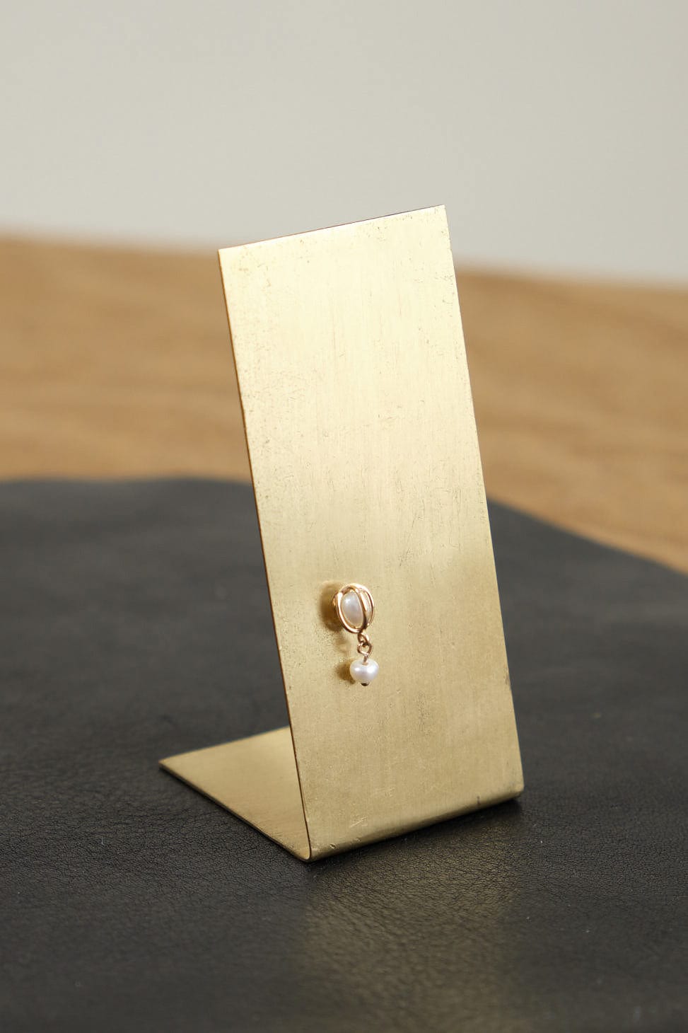 WWAKE Jewelry Earrings Caged Pearl Drop Earring Pearl