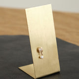WWAKE Jewelry Earrings Caged Pearl Drop Earring Pearl