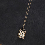 WWAKE Jewelry Necklaces Reliquary Diamond and Pearl Necklace Pearl / 18-20" Chain