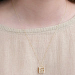 WWAKE Jewelry Necklaces Reliquary Diamond and Pearl Necklace Pearl / 18-20" Chain