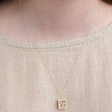 WWAKE Jewelry Necklaces Reliquary Diamond and Pearl Necklace Pearl / 18-20" Chain