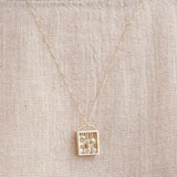 WWAKE Jewelry Necklaces Reliquary Diamond and Pearl Necklace Pearl / 18-20" Chain