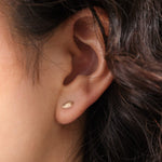 WWAKE Jewelry Earrings Smudge Wisp Earring 10K Yellow Gold