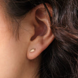 WWAKE Jewelry Earrings Smudge Wisp Earring 10K Yellow Gold
