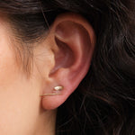 WWAKE Jewelry Earrings Smudge Wisp Earring 10K Yellow Gold