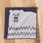 Yoshii Home Bath Towels Animal Washcloth Bear Grey / 10" L X 10.5" W