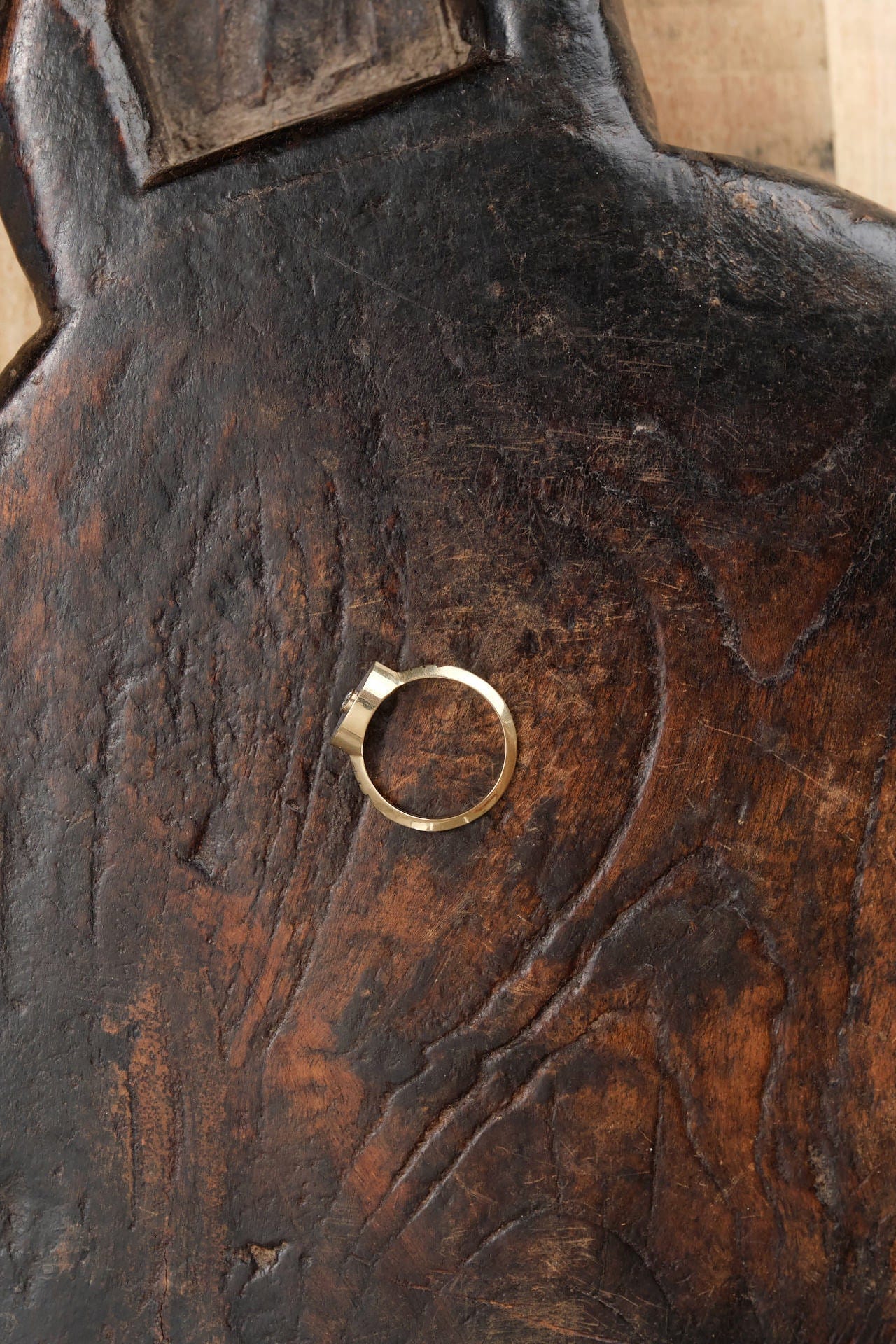 Young In The Mountains Jewelry Rings Anja Ring in Madison Blue Agate 14K Yellow Gold / 8