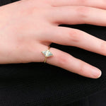 Young In The Mountains Jewelry Rings Appolo Ring in Double Montana Sapphire 14K Yellow Gold / 4.5