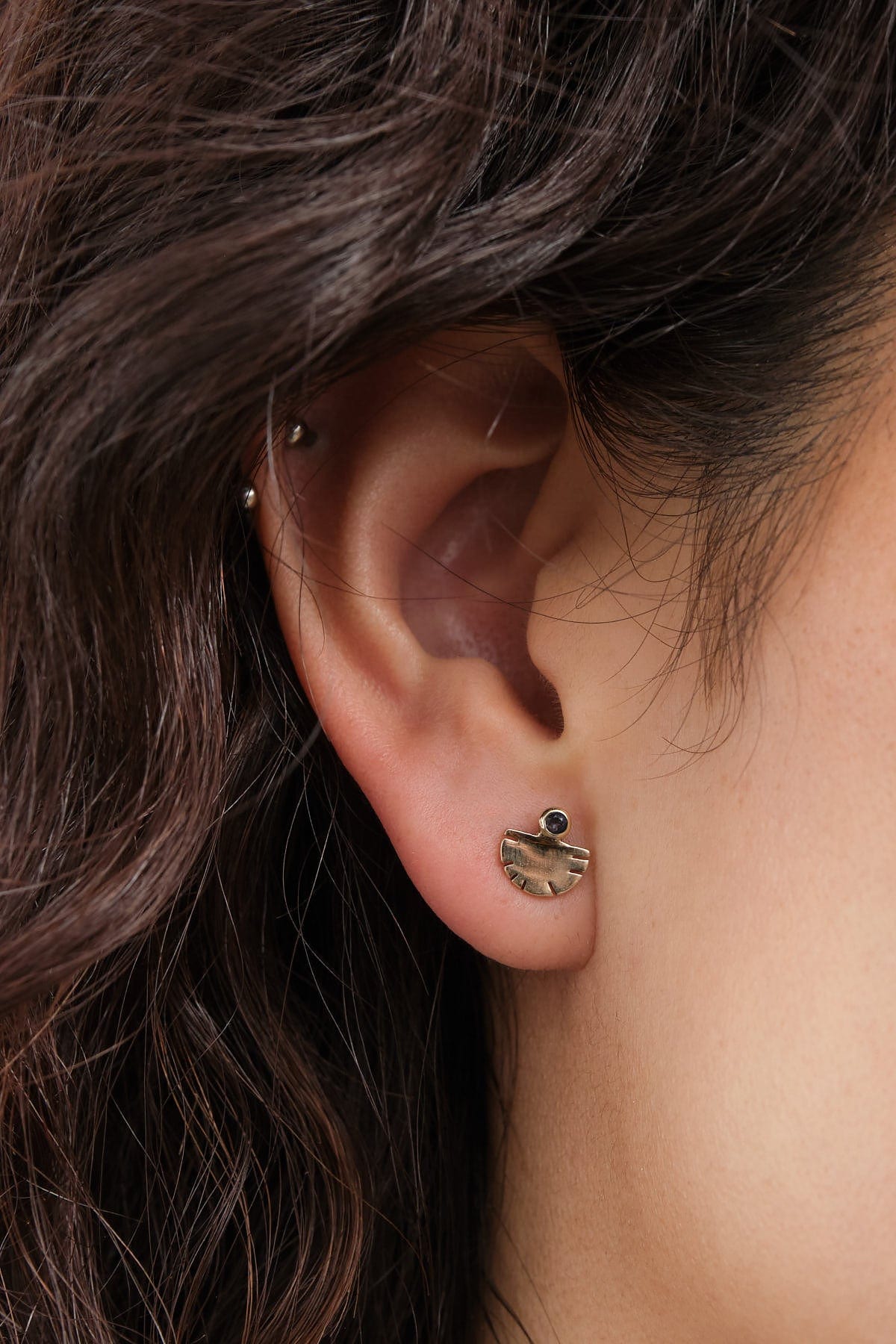 Young In The Mountains Jewelry Earrings California Benitoite Aquilla Studs Benitoite / Pair