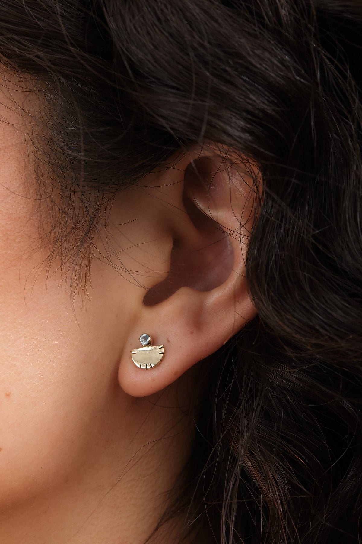 Young In The Mountains Jewelry Earrings Colorado Aquamarine Aquilla Studs Aquamarine / Pair
