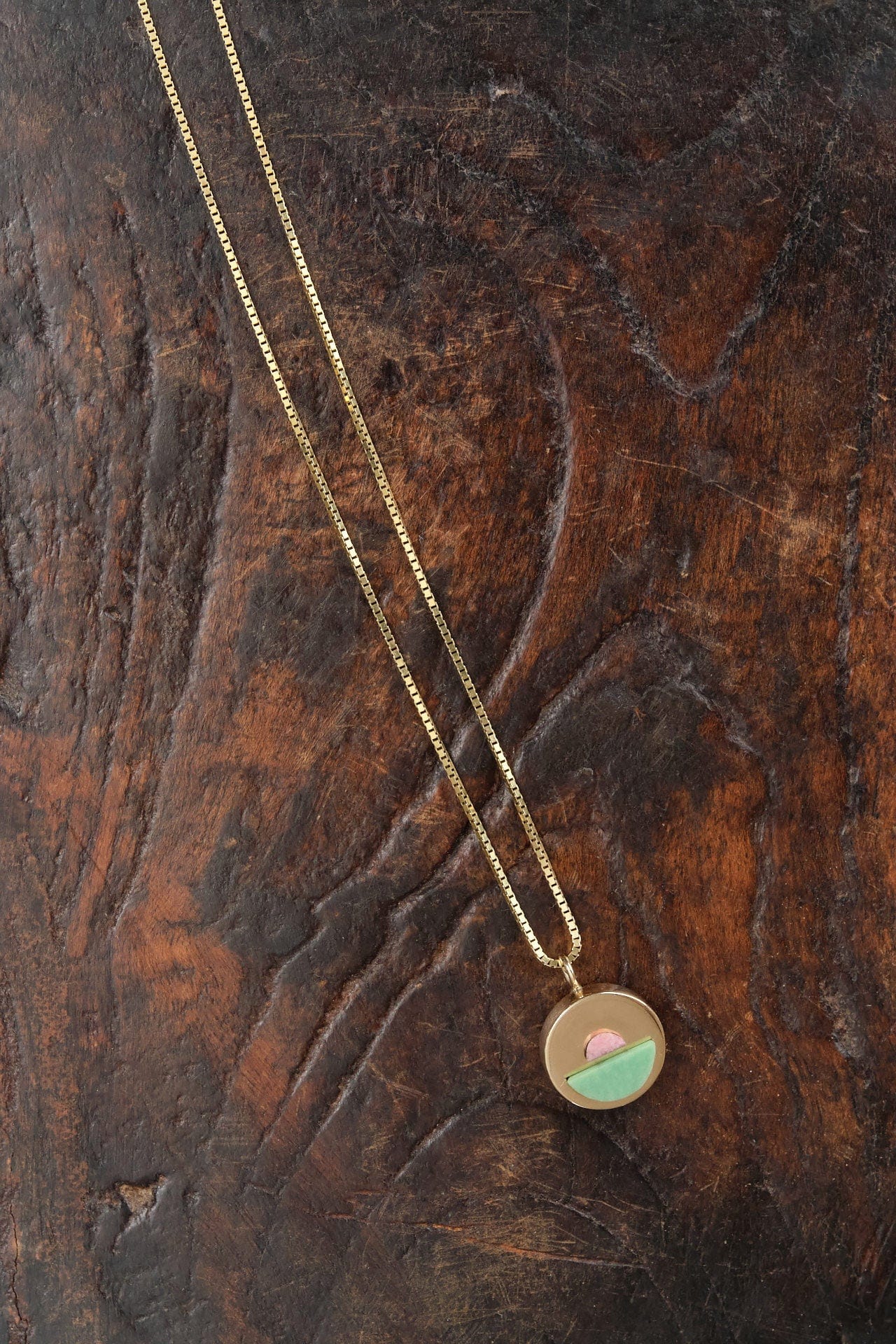 Young In The Mountains Jewelry Necklaces Cost Capsule Necklace 14K Yellow Gold / 22" Chain