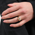 Young In The Mountains Jewelry Rings Perzik Signet Ring Sapphire / Size 6.5