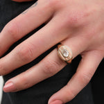 Young In The Mountains Jewelry Rings Perzik Signet Ring Sapphire / Size 6.5