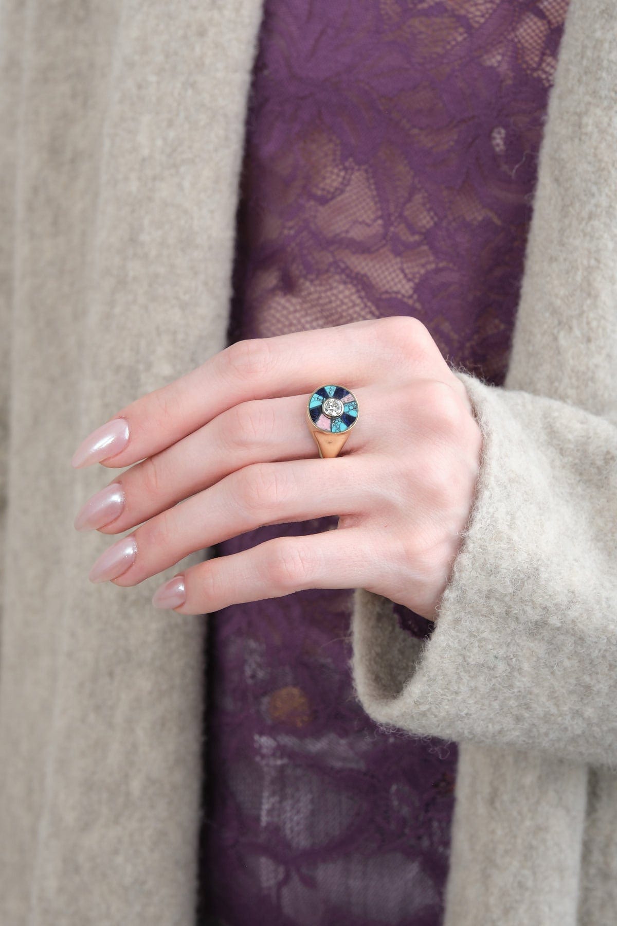 Young In The Mountains Jewelry Rings Pinwheel Signet Ring