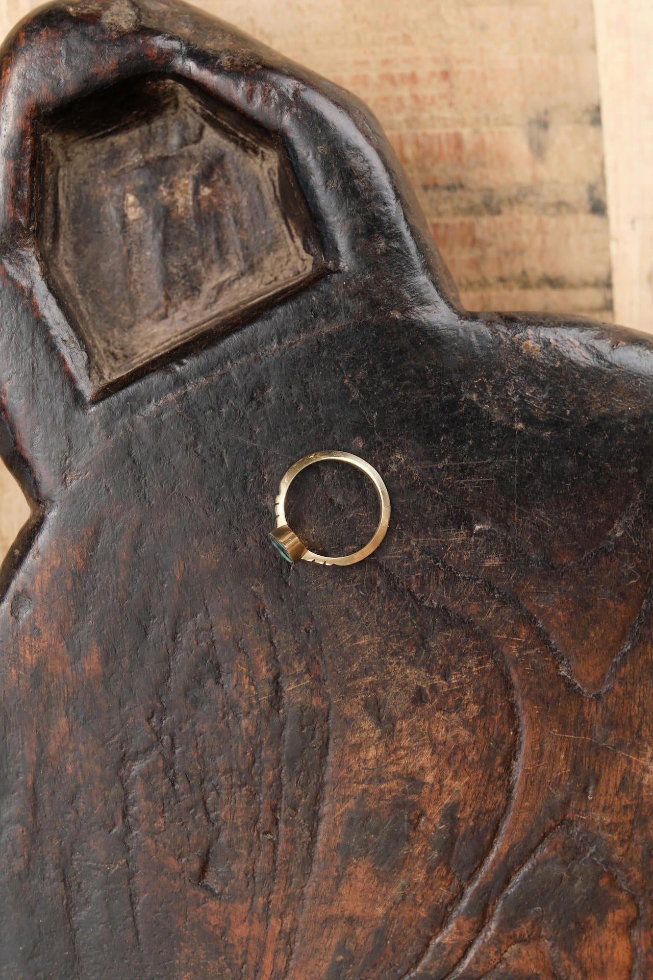 Young In The Mountains Jewelry Rings Poire Ring in Snowville Variquoise 14K Yellow Gold / 6.75