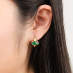 Young In The Mountains Jewelry Earrings Polaris Earrings in Lucin Variscite 14K Yellow Gold / Pair
