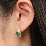 Young In The Mountains Jewelry Earrings Polaris Earrings in Lucin Variscite 14K Yellow Gold / Pair