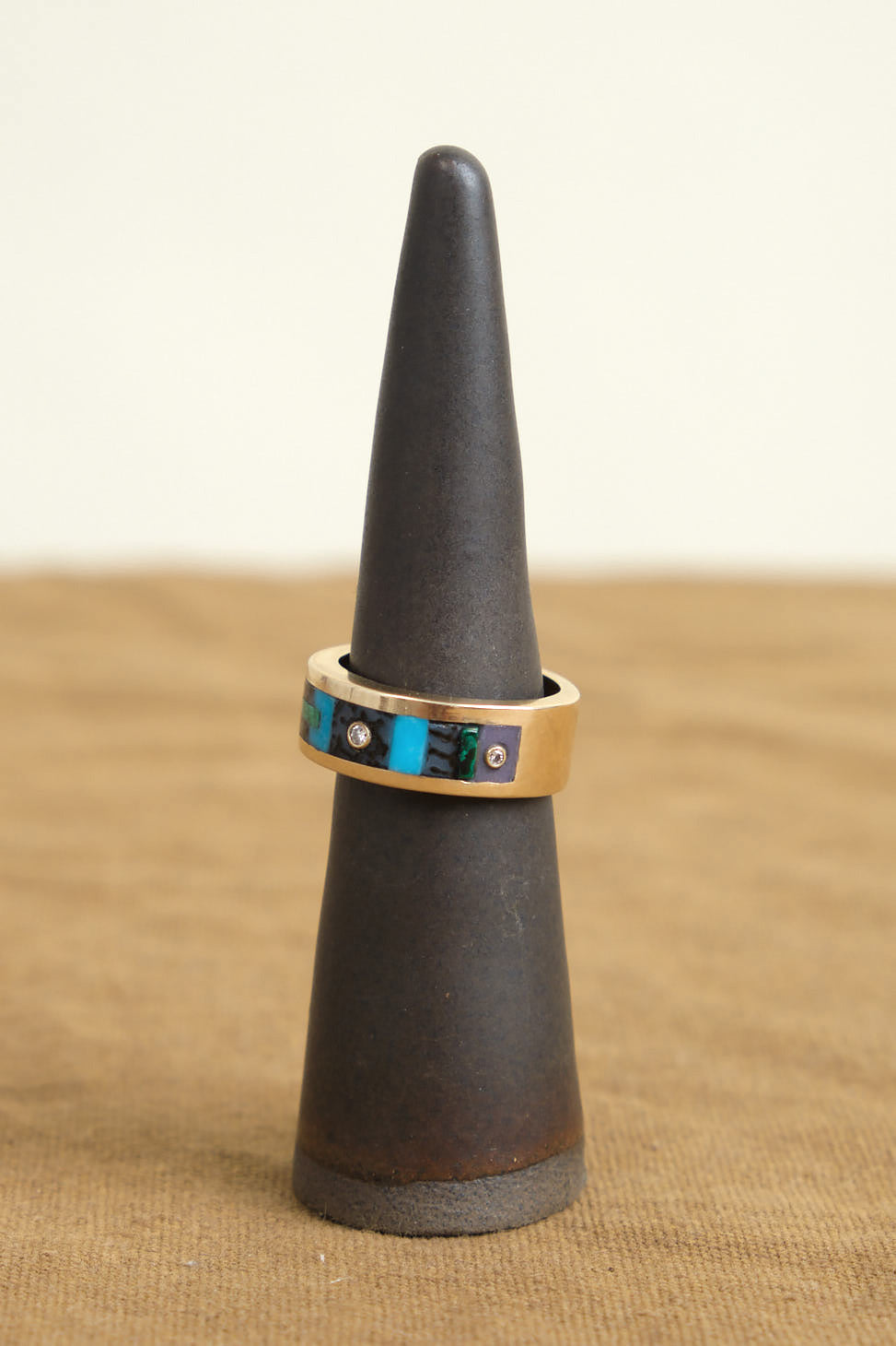 Diamonds on Composition #1 Inlay Ring