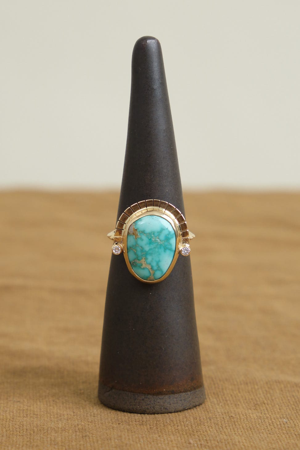 Front of Robins Egg Blue Reina Ring