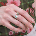 Young In The Mountains Jewelry Rings Peili Ring in Sapphire and Variscite Sapphire and Varscite / 7