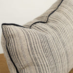 Maison De Vacances Home Pillows 16" X 24" Byzance Canvas Rustique Cushion Naturel/Noir / 16" X 24"