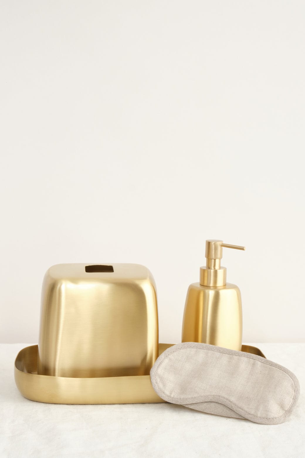 Tina Frey Designs Home Bath Accessories Brushed Brass Soap Bottle Brass / 2.5" L X 2.5" W X 7" H