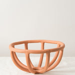 Virginia Sin Home Kitchen Containers Medium Prong Fruit Bowl Terracotta / 10" D X 4.75" H