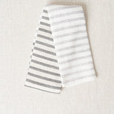 Yoshii Home Bath Textiles Linen Border Hand Towel in Black Black / 31.5" L x 13" W