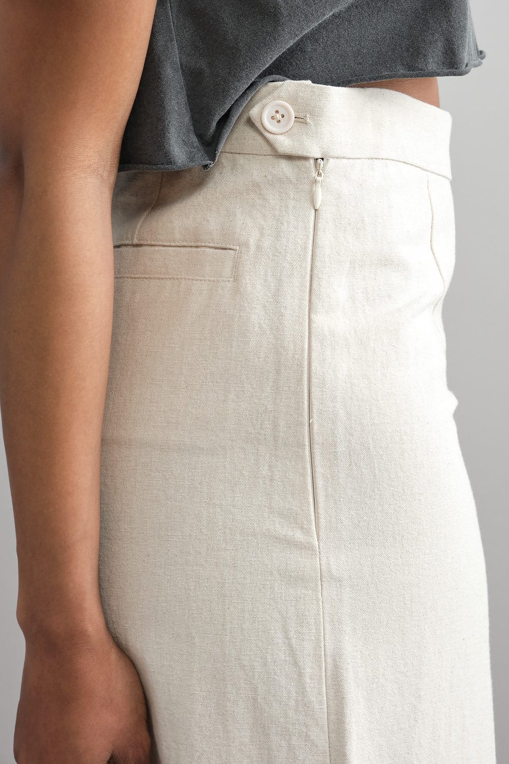 Side of Signature Wide Legged Trouser