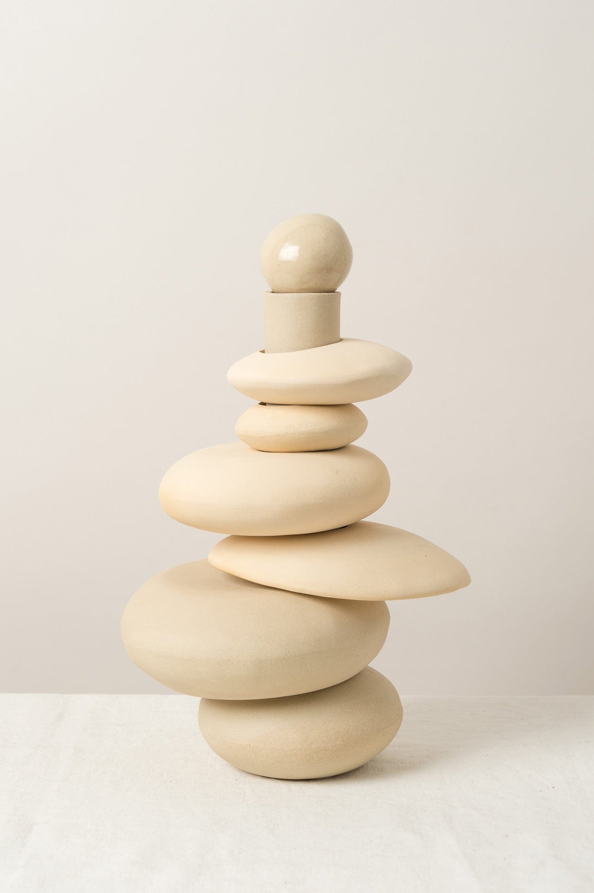 Re Jin Lee Art Sculpture Stack Sculpture Natural / 14" H