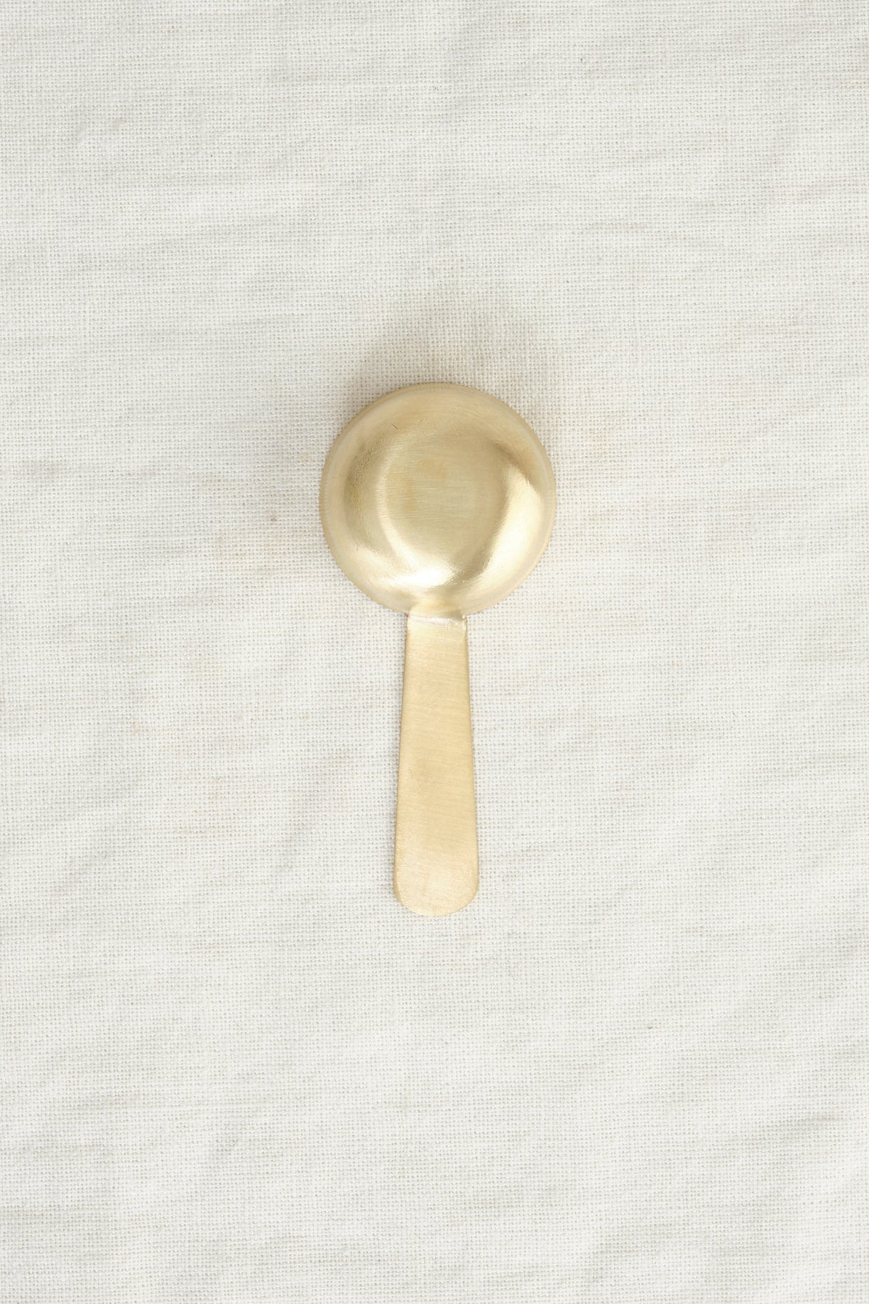 Fog Linen Work Home Kitchen Utensils Brass Coffee Measuring Spoon Brass / 4.25" L X 1.75" Dia