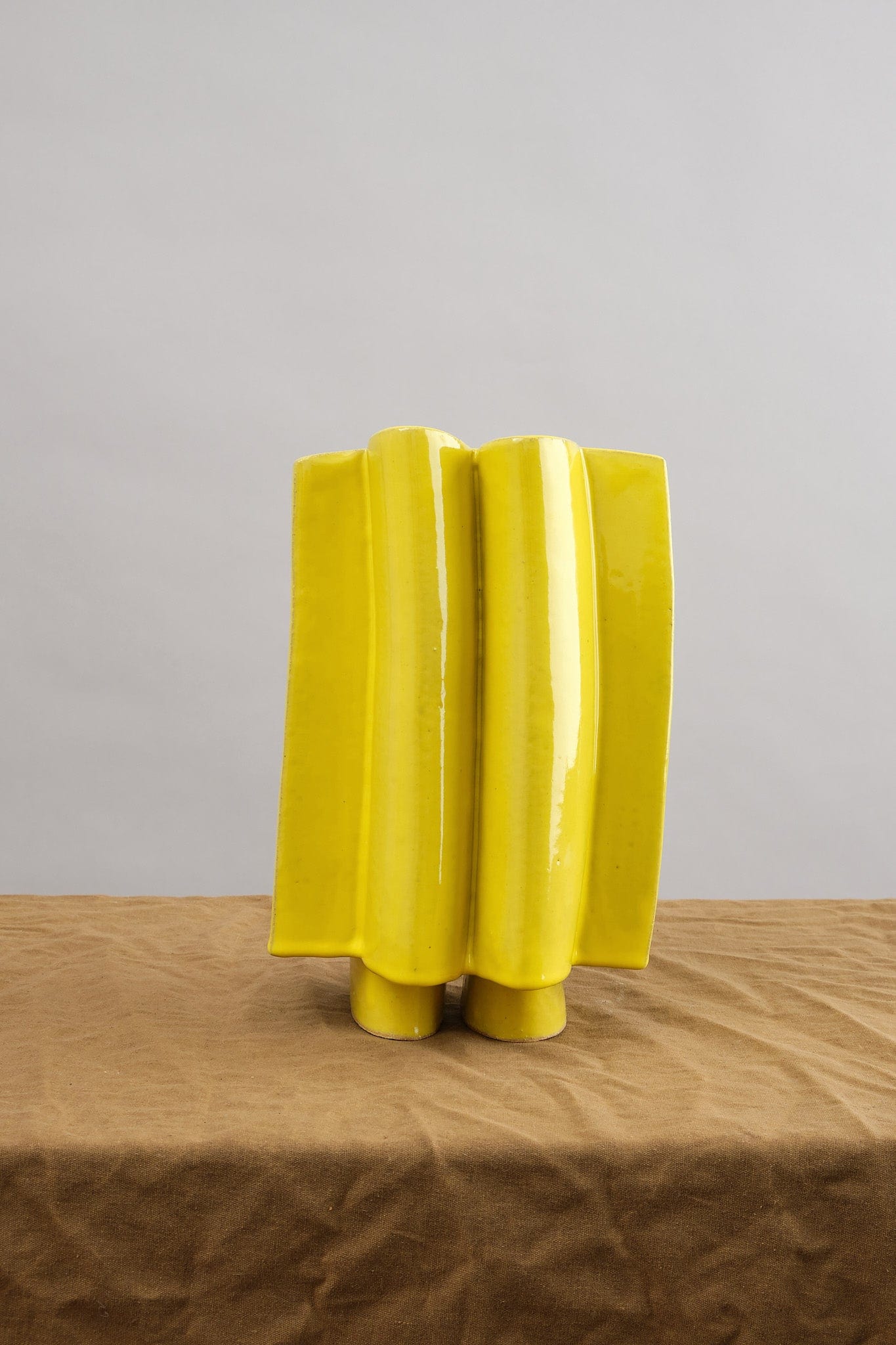 BZippy Wiggle Vase in Gloss Yellow