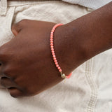 Beatrice Valenzuela Jewelry Bracelets Pink Bamboo Coral Bracelet Pink Bamboo Coral / 7" Chain