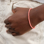 Beatrice Valenzuela Jewelry Bracelets Pink Bamboo Coral Bracelet Pink Bamboo Coral / 7" Chain