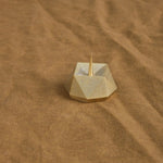 Daiyo Home Candle Holders Square Brass Candle Stand Brass / 2" D X 1.5" H