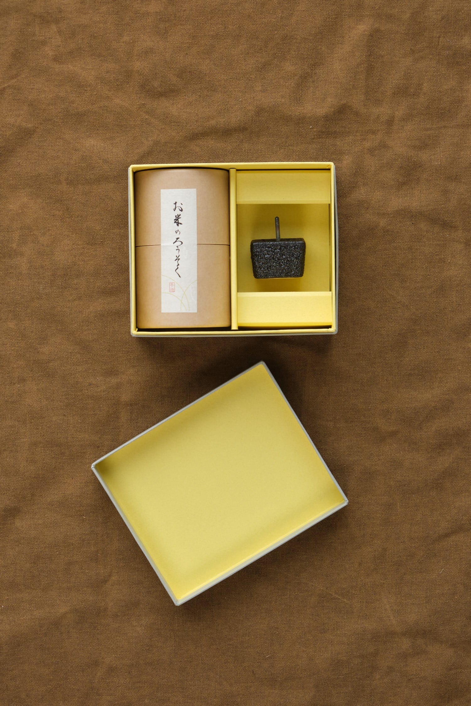 Rice Wax Candle Gift Box