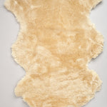 Farmhouse Pottery Home Rugs Natural Sheepskin in Oat Oat / 41" X 24"